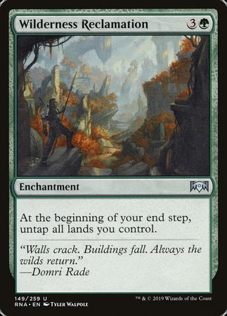 Wilderness Reclamation [Ravnica Allegiance] | Exor Games New Glasgow