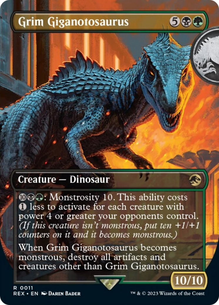 Grim Giganotosaurus (Borderless) [Jurassic World Collection] | Exor Games New Glasgow