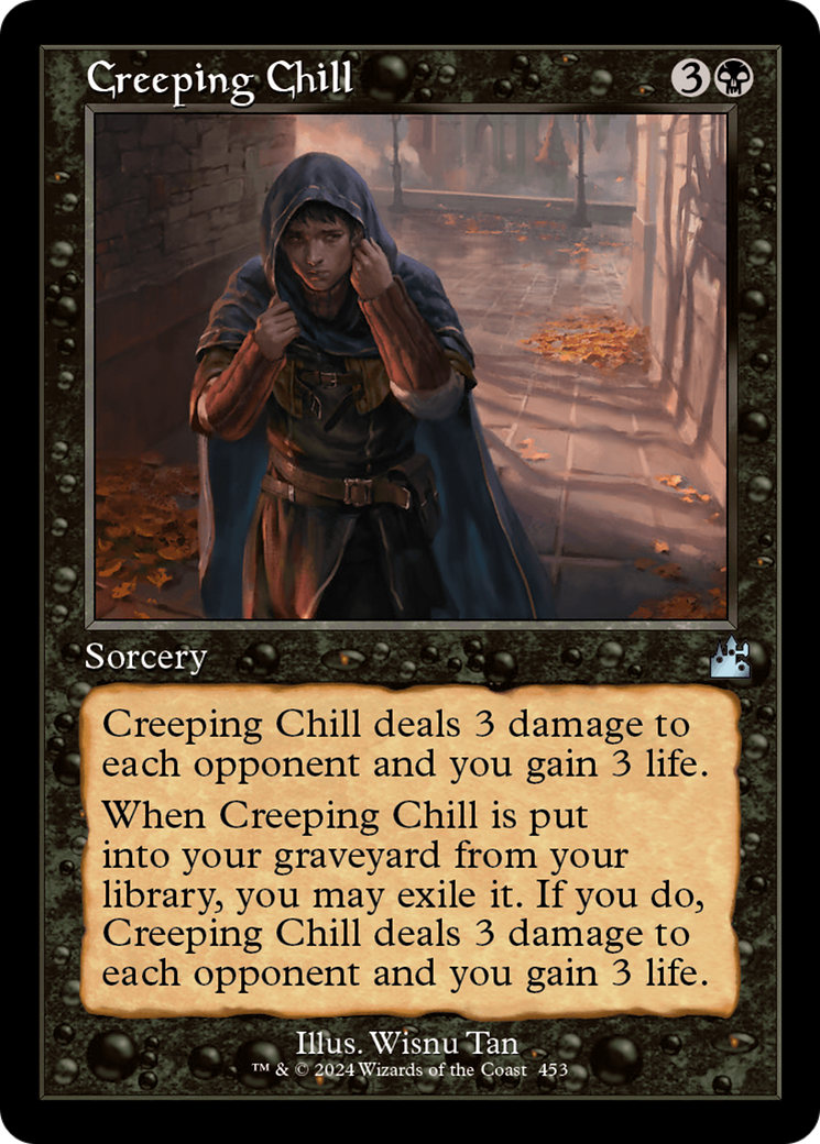 Creeping Chill (Retro Frame) [Ravnica Remastered] | Exor Games New Glasgow