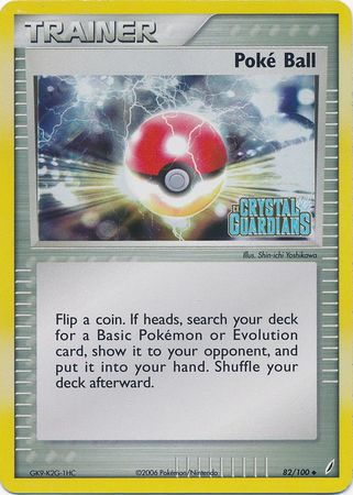 Poke Ball (82/100) (Stamped) [EX: Crystal Guardians] | Exor Games New Glasgow