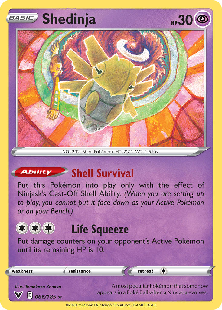 Shedinja (066/185) [Sword & Shield: Vivid Voltage] | Exor Games New Glasgow