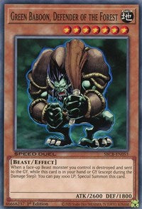 Green Baboon, Defender of the Forest [SBCB-EN053] Common | Exor Games New Glasgow