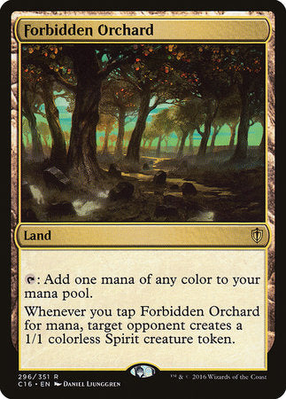 Forbidden Orchard [Commander 2016] | Exor Games New Glasgow