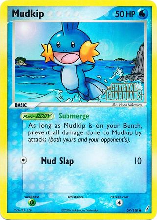 Mudkip (57/100) (Stamped) [EX: Crystal Guardians] | Exor Games New Glasgow