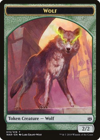 Wolf Token [War of the Spark Tokens] | Exor Games New Glasgow