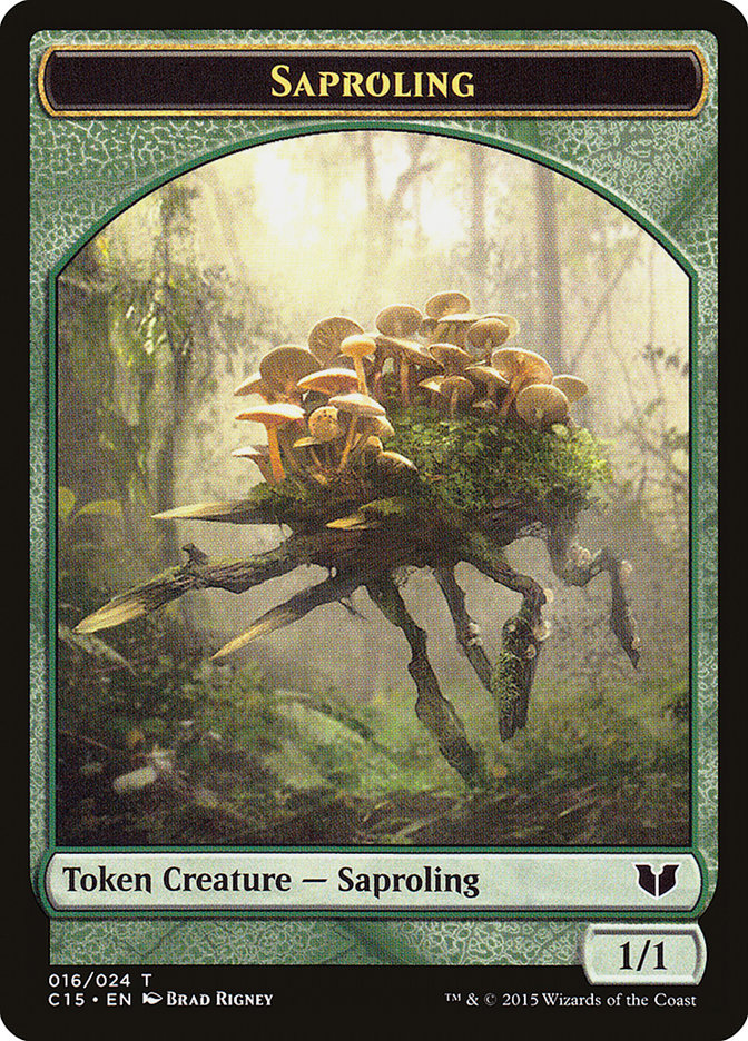 Snake (017) // Saproling Double-Sided Token [Commander 2015 Tokens] | Exor Games New Glasgow