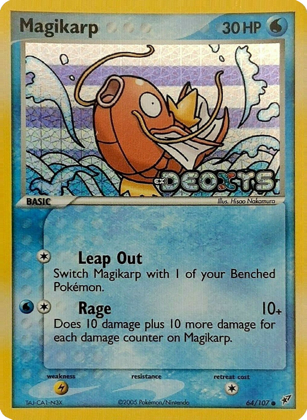 Magikarp (64/107) (Stamped) [EX: Deoxys] | Exor Games New Glasgow