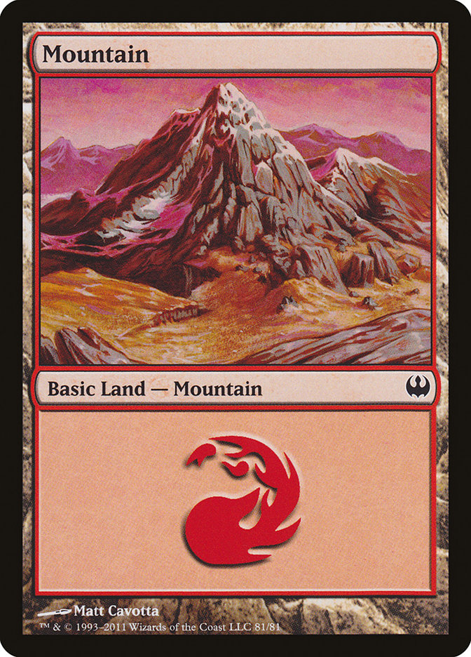 Mountain (81) [Duel Decks: Knights vs. Dragons] | Exor Games New Glasgow