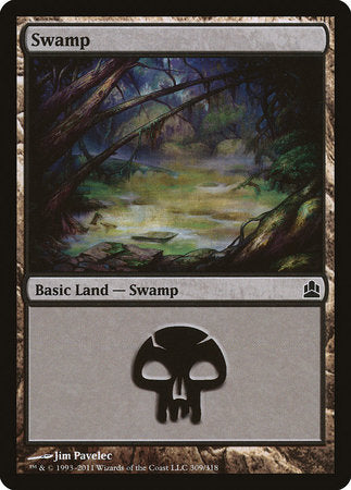 Swamp (309) [Commander 2011] | Exor Games New Glasgow
