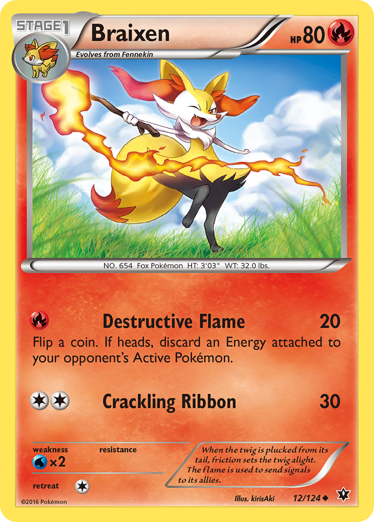 Braixen (12/124) [XY: Fates Collide] | Exor Games New Glasgow