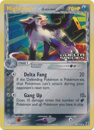 Mightyena (24/113) (Delta Species) (Stamped) [EX: Delta Species] | Exor Games New Glasgow