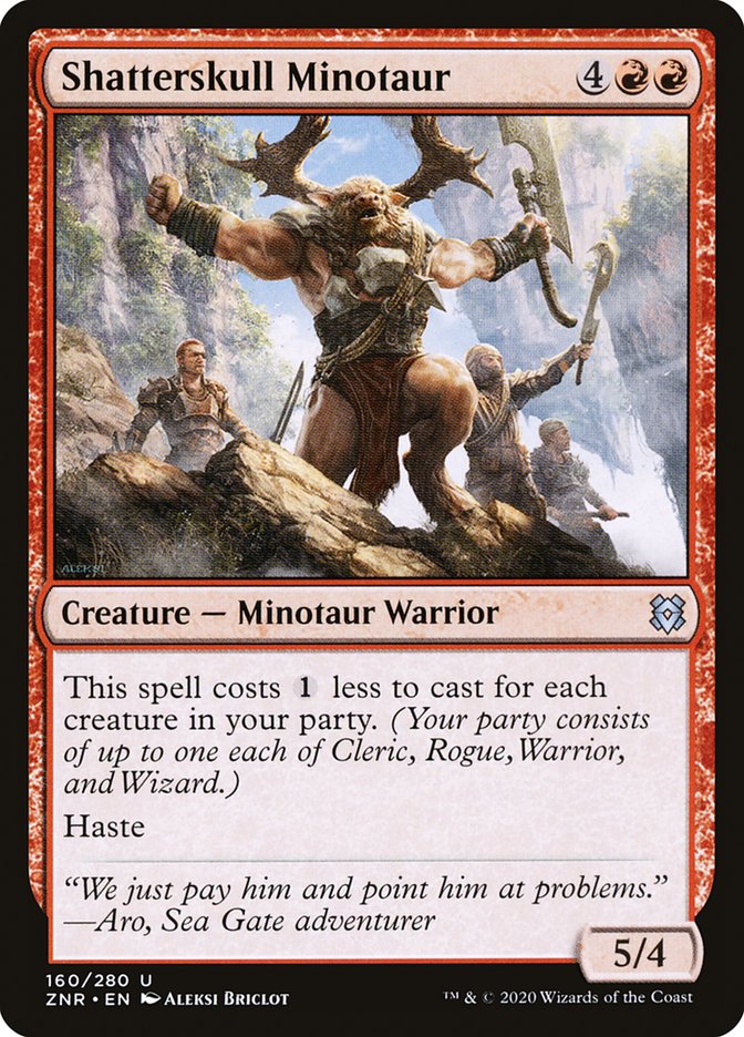 Shatterskull Minotaur [Zendikar Rising] | Exor Games New Glasgow