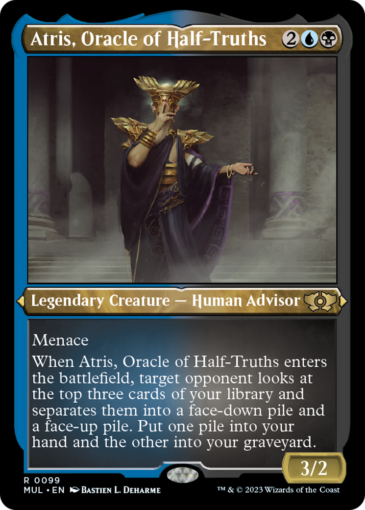 Atris, Oracle of Half-Truths (Foil Etched) [Multiverse Legends] | Exor Games New Glasgow