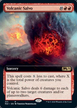 Volcanic Salvo (Extended Art) [Core Set 2021] | Exor Games New Glasgow