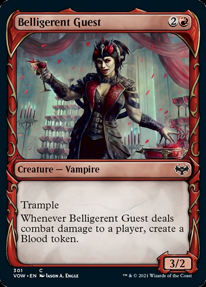 Belligerent Guest (Showcase Fang Frame) [Innistrad: Crimson Vow] | Exor Games New Glasgow