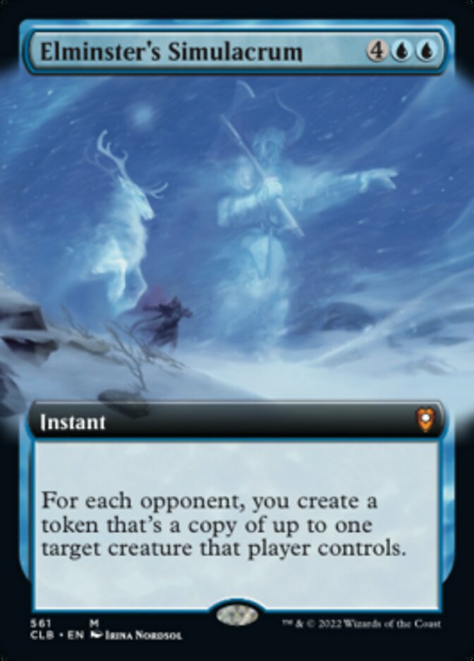 Elminster's Simulacrum (Extended Art) [Commander Legends: Battle for Baldur's Gate] | Exor Games New Glasgow