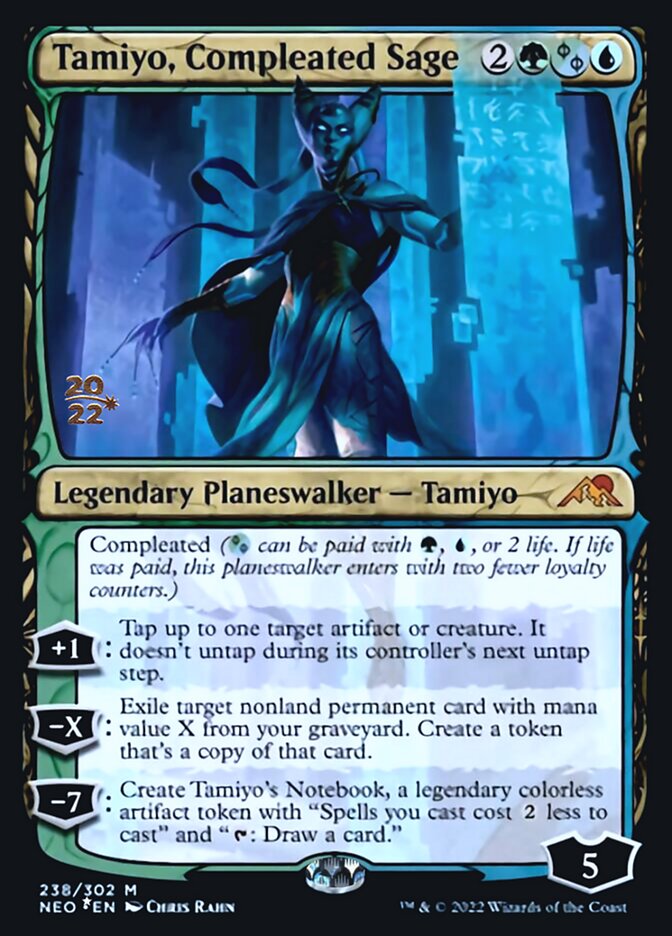 Tamiyo, Compleated Sage [Kamigawa: Neon Dynasty Prerelease Promos] | Exor Games New Glasgow