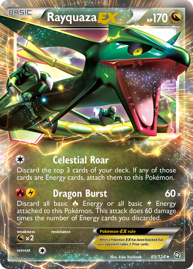 Rayquaza EX (85/124) [Black & White: Dragons Exalted] | Exor Games New Glasgow