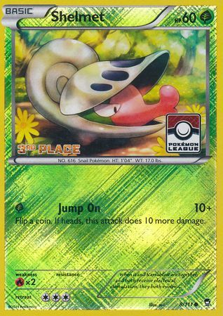 Shelmet (8/111) (League Promo 3rd Place) [XY: Furious Fists] | Exor Games New Glasgow