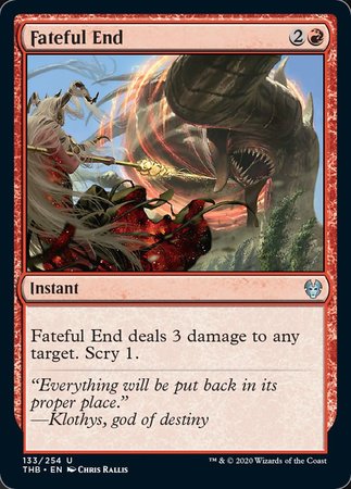 Fateful End [Theros Beyond Death] | Exor Games New Glasgow