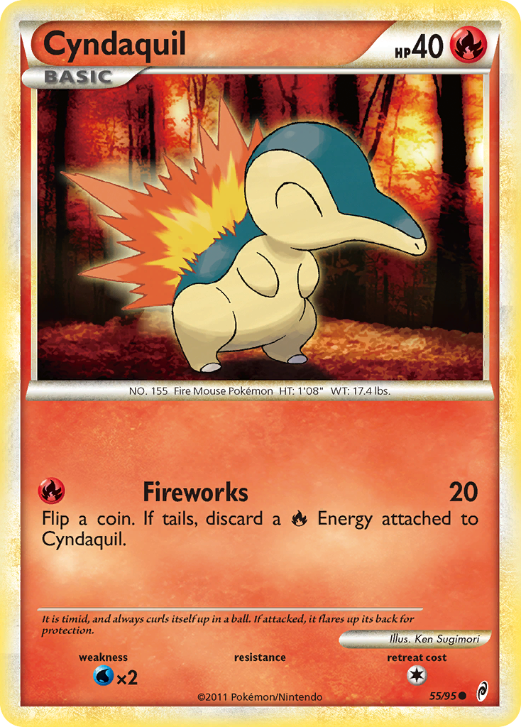 Cyndaquil (55/95) [HeartGold & SoulSilver: Call of Legends] | Exor Games New Glasgow