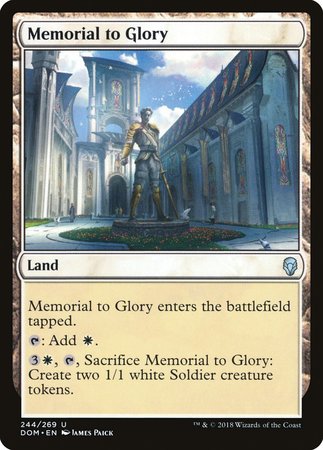 Memorial to Glory [Dominaria] | Exor Games New Glasgow