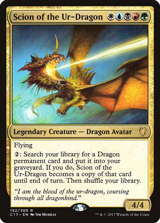 Scion of the Ur-Dragon [Commander 2017] | Exor Games New Glasgow