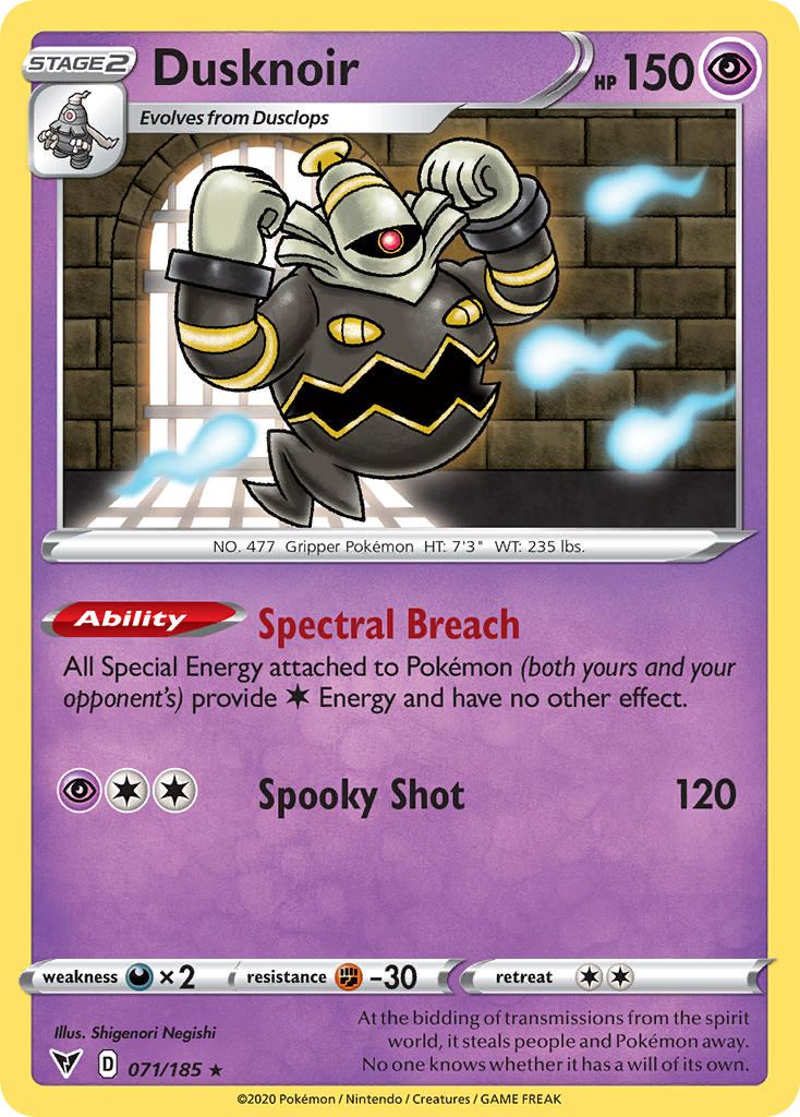 Dusknoir (071/185) [Sword & Shield: Vivid Voltage] | Exor Games New Glasgow