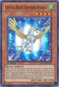 Crystal Beast Sapphire Pegasus [LCGX-EN161] Super Rare | Exor Games New Glasgow