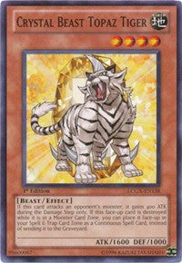 Crystal Beast Topaz Tiger [LCGX-EN158] Common | Exor Games New Glasgow