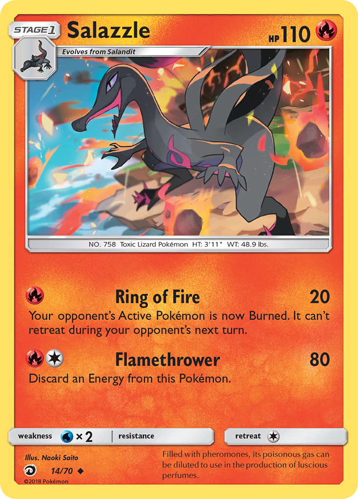 Salazzle (14/70) [Sun & Moon: Dragon Majesty] | Exor Games New Glasgow