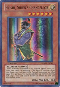 Enishi, Shien's Chancellor [LCGX-EN241] Super Rare | Exor Games New Glasgow