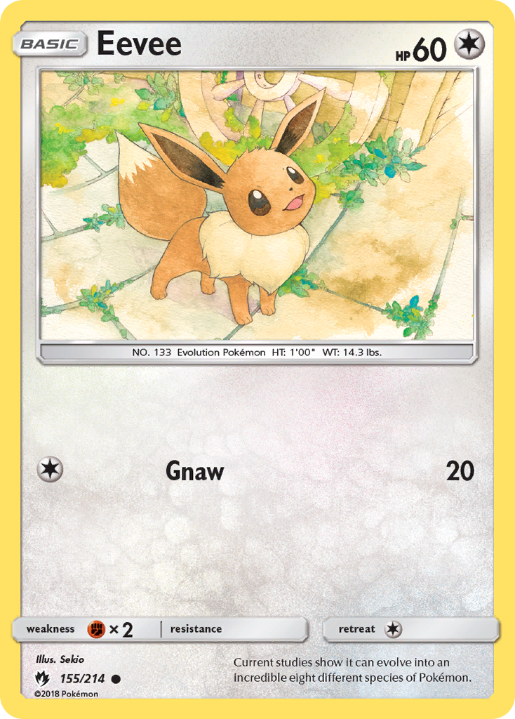 Eevee (155/214) [Sun & Moon: Lost Thunder] | Exor Games New Glasgow