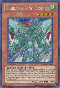 Gladiator Beast Bestiari [LCGX-EN237] Secret Rare | Exor Games New Glasgow