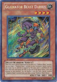 Gladiator Beast Darius [LCGX-EN244] Secret Rare | Exor Games New Glasgow