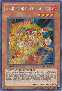 Gladiator Beast Laquari [LCGX-EN238] Secret Rare | Exor Games New Glasgow