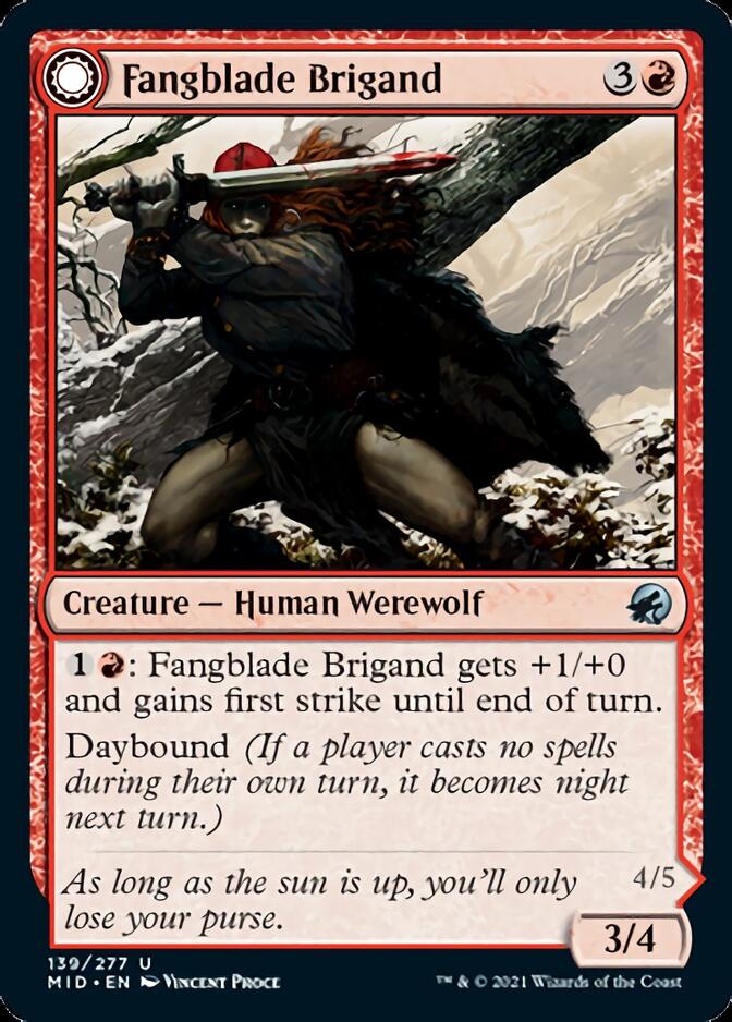 Fangblade Brigand // Fangblade Eviscerator [Innistrad: Midnight Hunt] | Exor Games New Glasgow