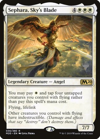 Sephara, Sky's Blade [Core Set 2020 Promos] | Exor Games New Glasgow