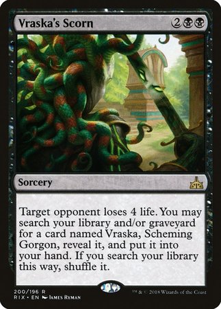 Vraska's Scorn [Rivals of Ixalan] | Exor Games New Glasgow