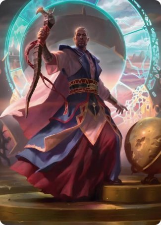 Teferi, Who Slows the Sunset Art Card [Innistrad: Midnight Hunt Art Series] | Exor Games New Glasgow