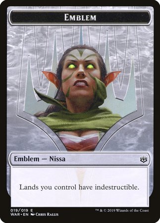 Emblem - Nissa, Who Shakes the World [War of the Spark Tokens] | Exor Games New Glasgow