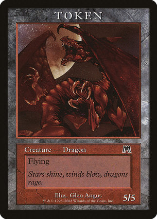 Dragon Token (Onslaught) [Magic Player Rewards 2002] | Exor Games New Glasgow