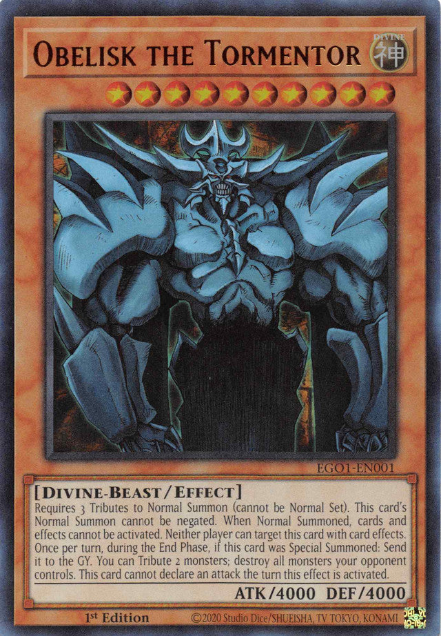 Obelisk the Tormentor [EGO1-EN001] Ultra Rare | Exor Games New Glasgow