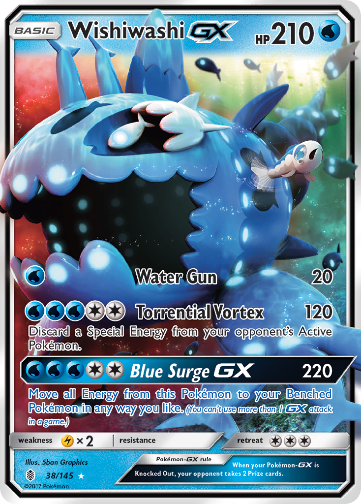 Wishiwashi GX (38/145) [Sun & Moon: Guardians Rising] | Exor Games New Glasgow