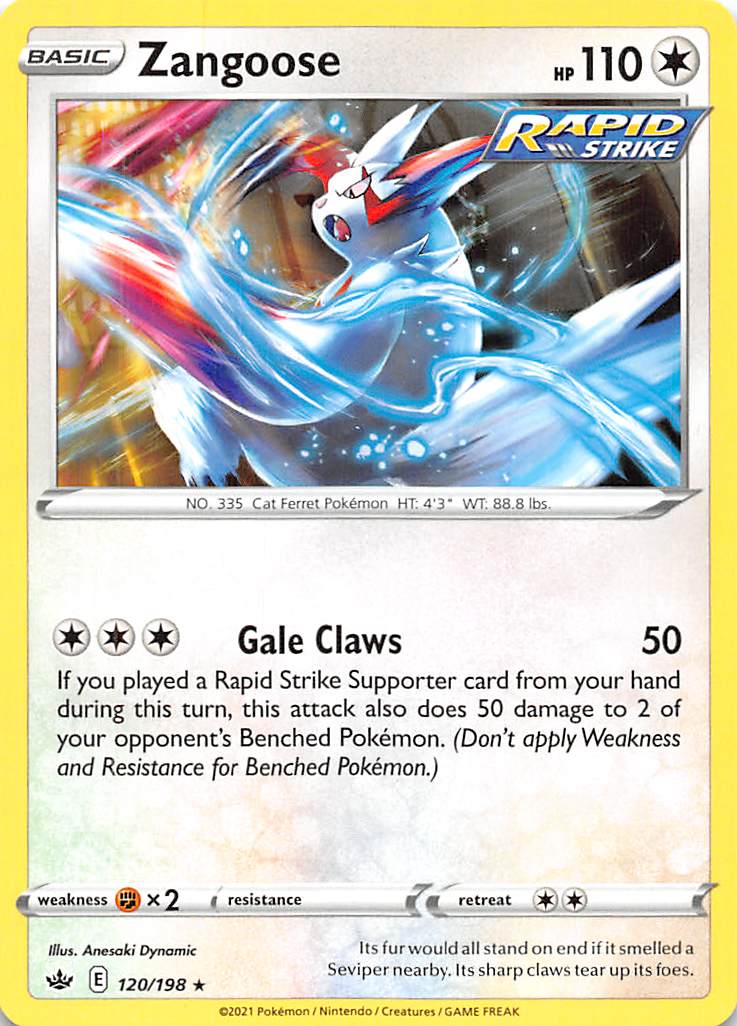 Zangoose (120/198) [Sword & Shield: Chilling Reign] | Exor Games New Glasgow