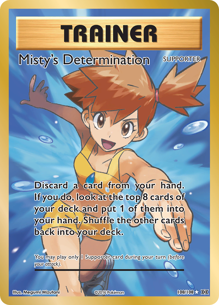 Misty's Determination (108/108) [XY: Evolutions] | Exor Games New Glasgow