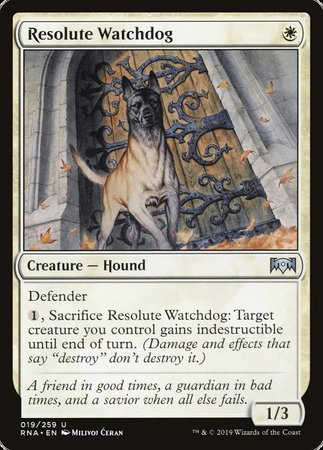 Resolute Watchdog [Ravnica Allegiance] | Exor Games New Glasgow