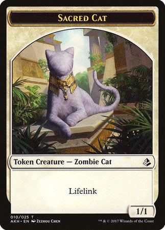 Sacred Cat Token [Amonkhet Tokens] | Exor Games New Glasgow