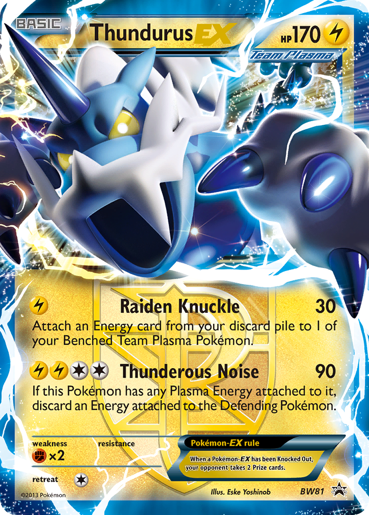 Thundurus EX (BW81) [Black & White: Black Star Promos] | Exor Games New Glasgow