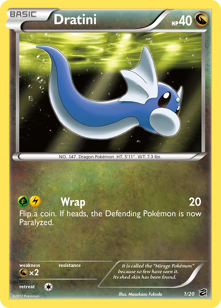 Dratini (1/20) [Black & White: Dragon Vault] | Exor Games New Glasgow